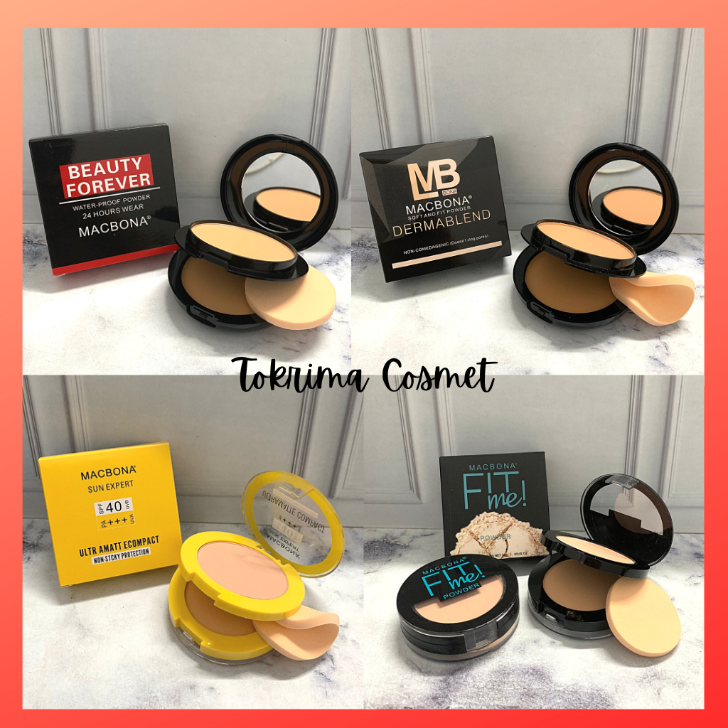 [PER PCS] Bedak TWC Two Way Cake MCBONA 2in1 cushion + bedak