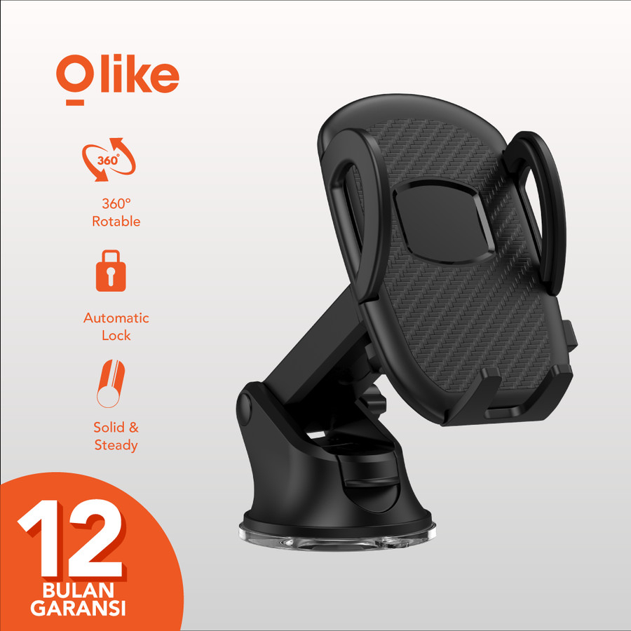 Olike HC1 Universal Car Phone Holder Stand Dashboard Automatic Lock