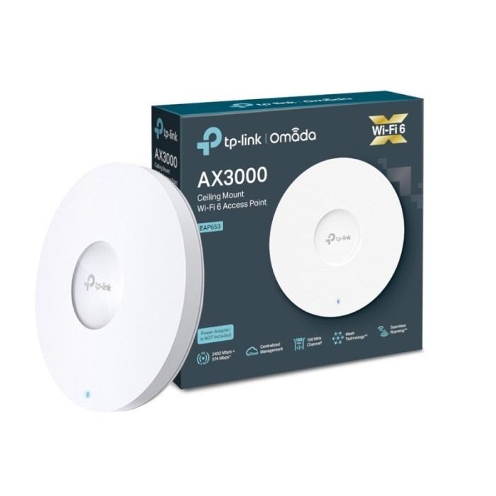 TP LINK EAP653 AX3000 Ceiling Mount WiFi 6 Access Point EAP 653