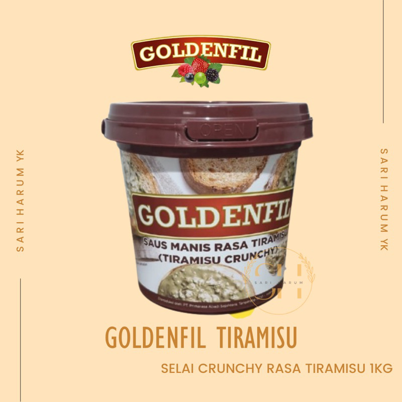 

GOLDENFIL TIRAMISU CRUNCHY SELAI TIRAMISU 1KG