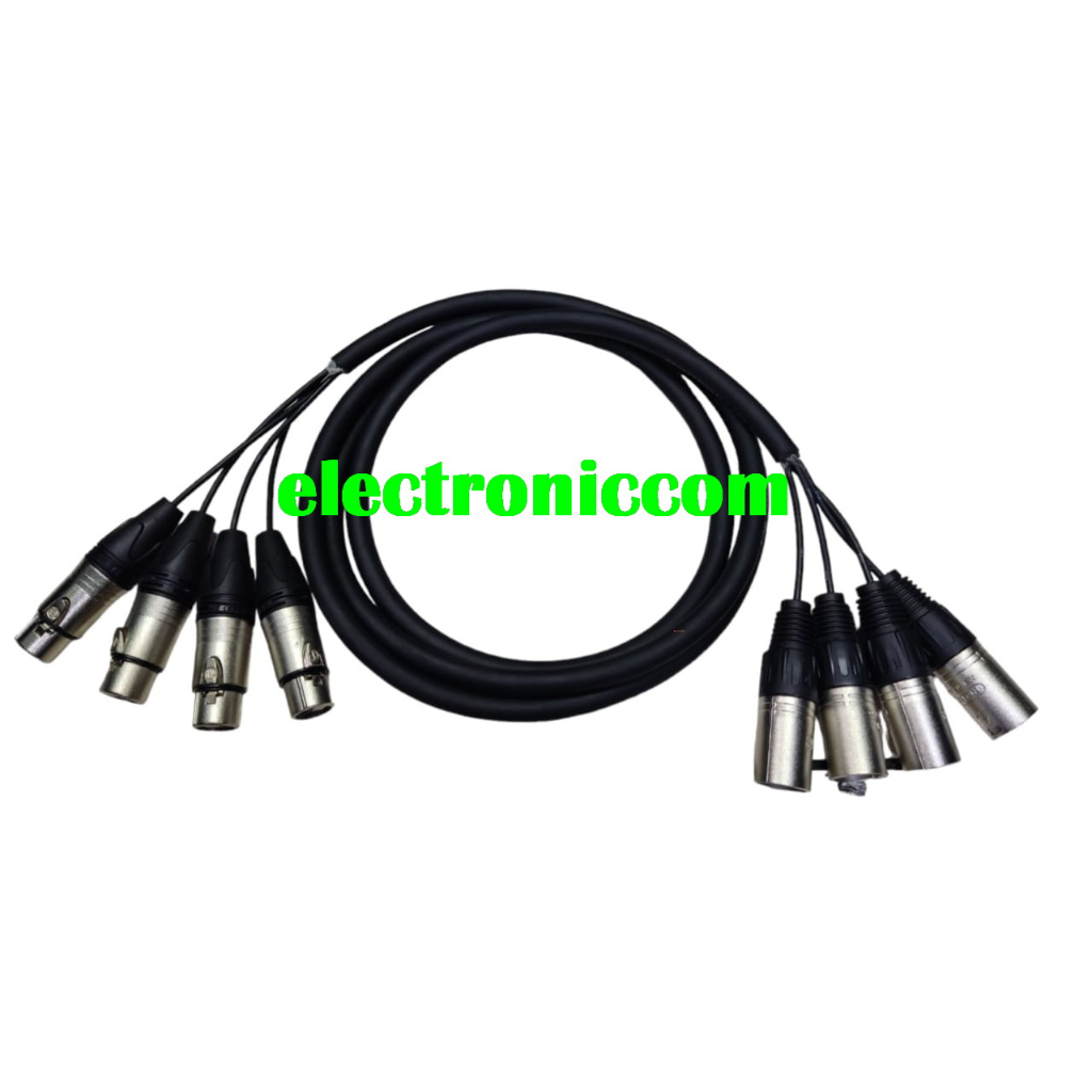 SNAKE KABEL 4 CHANNEL INPUT OUTPUT KABEL XLR FAMALE TO MALE 4 CHANNEL KABEL ISI 4 CANON 4 CHANNEL