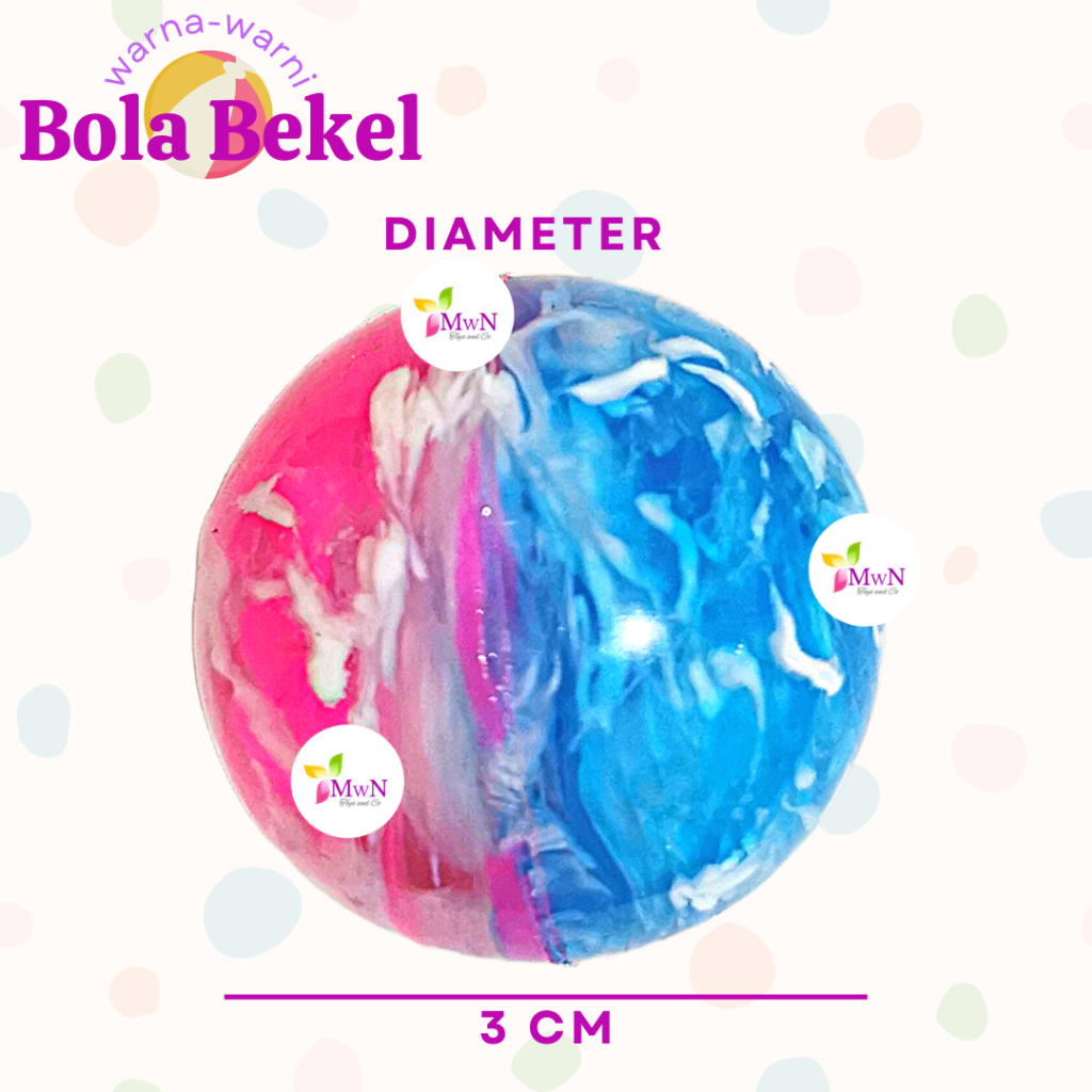 MWN Mainan Anak Bola Bekel diameter 3cm