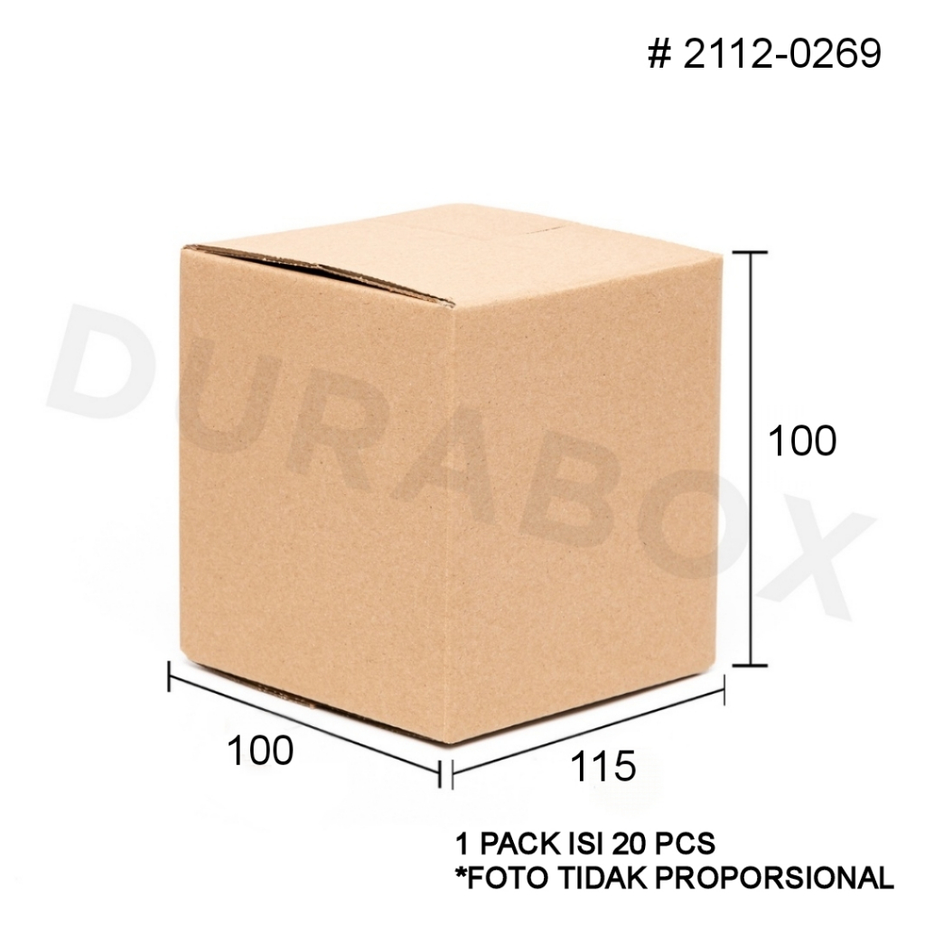 

11.5 x 10 x 10 cm A1 | KARDUS / KARTON BOX CORRUGATED - KEMASAN / PACKAGING / PACKING MAKANAN | #2112-0269