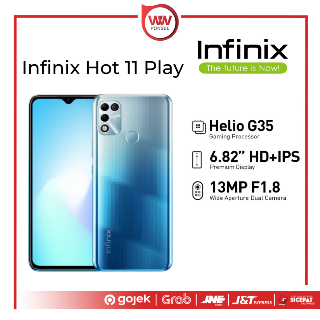 Hp Infinix Hot 11 Play Ram 4GB Internal 64GB Garansi Resmi