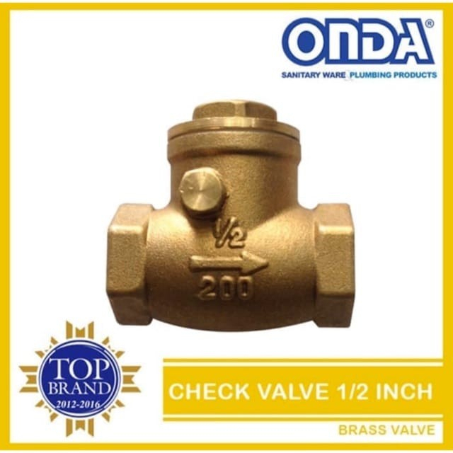 ONDA Check Valve / Tabok Klep ONDA Kuningan 1/2"