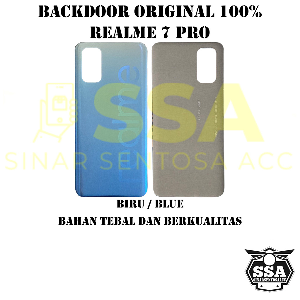 Backdoor Original 100% Realme 7 Pro Tutup Baterai Tutup Belakang Backcover Back cover Real Me 7Pro Realme7Pro