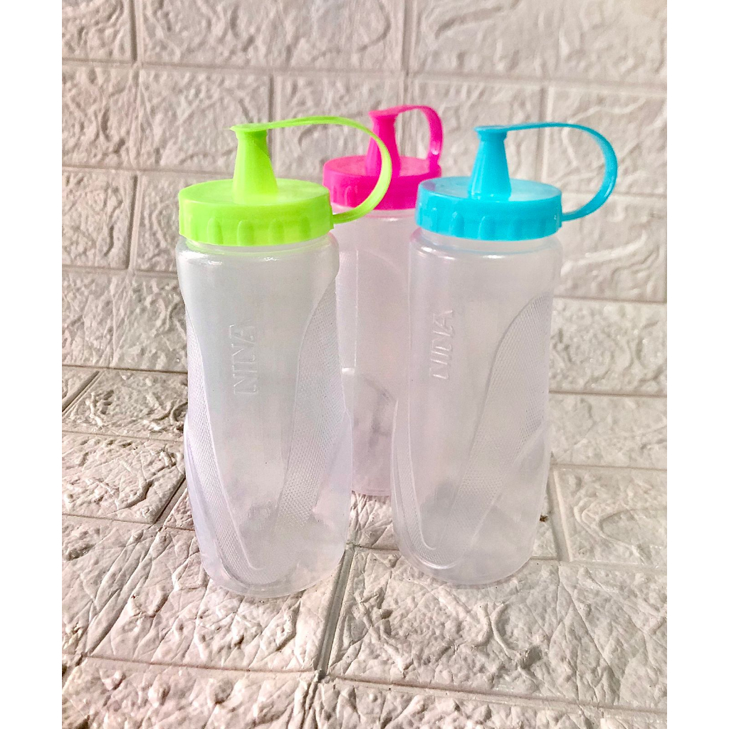 BOTOL MERK NINA 500ML - BAHAN PLASTIK HIGH QUALITY - SAUS, KECAP, MAYO. DLL - SERBAGUNA