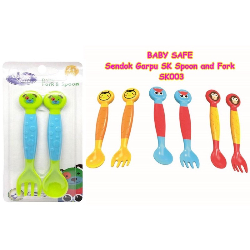 Baby Safe Fork And Spoon SK003