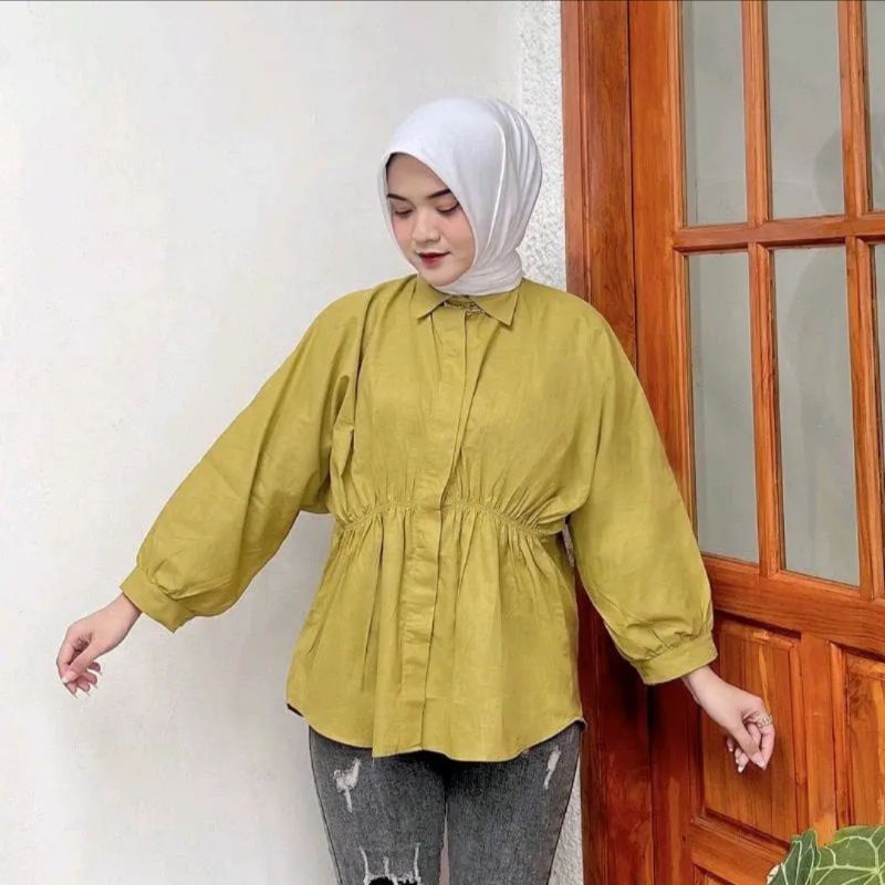 Alya Shirt Kemeja Wanita Oversize / Kemeja Wanita