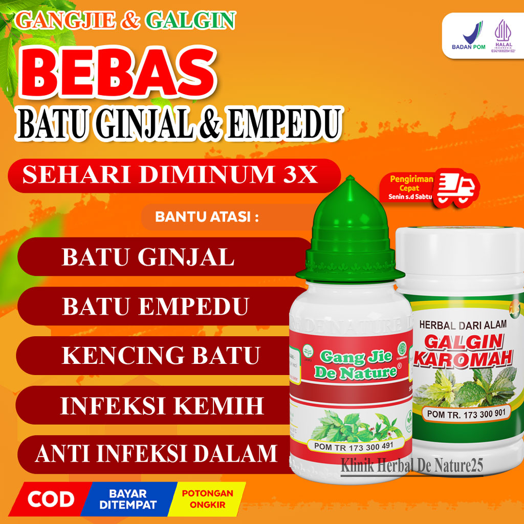 Denature Galgin Gang Jie Gang Ji Gangji, Galgin Karomah Gangjie Obat Kencing Batu Penghancur Batu Gi
