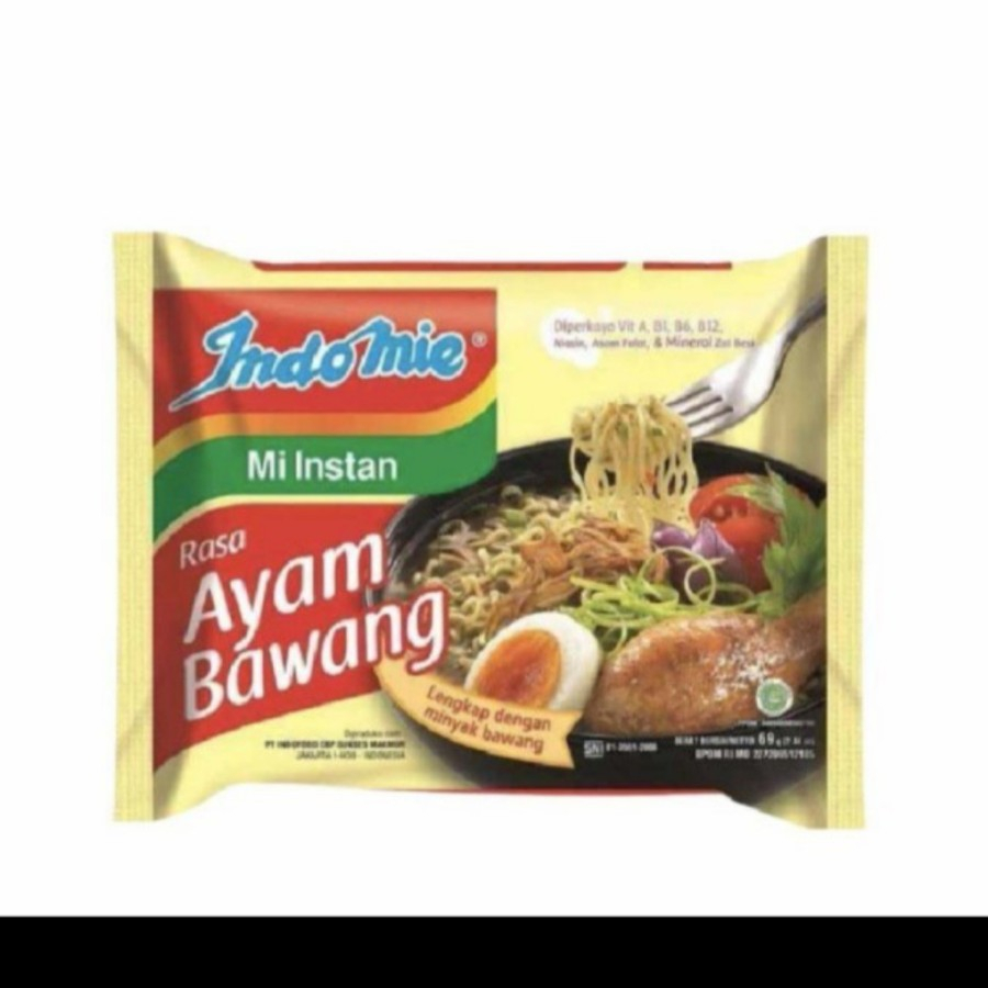 

indomie kuah mie instan rasa ayam bawang indofood