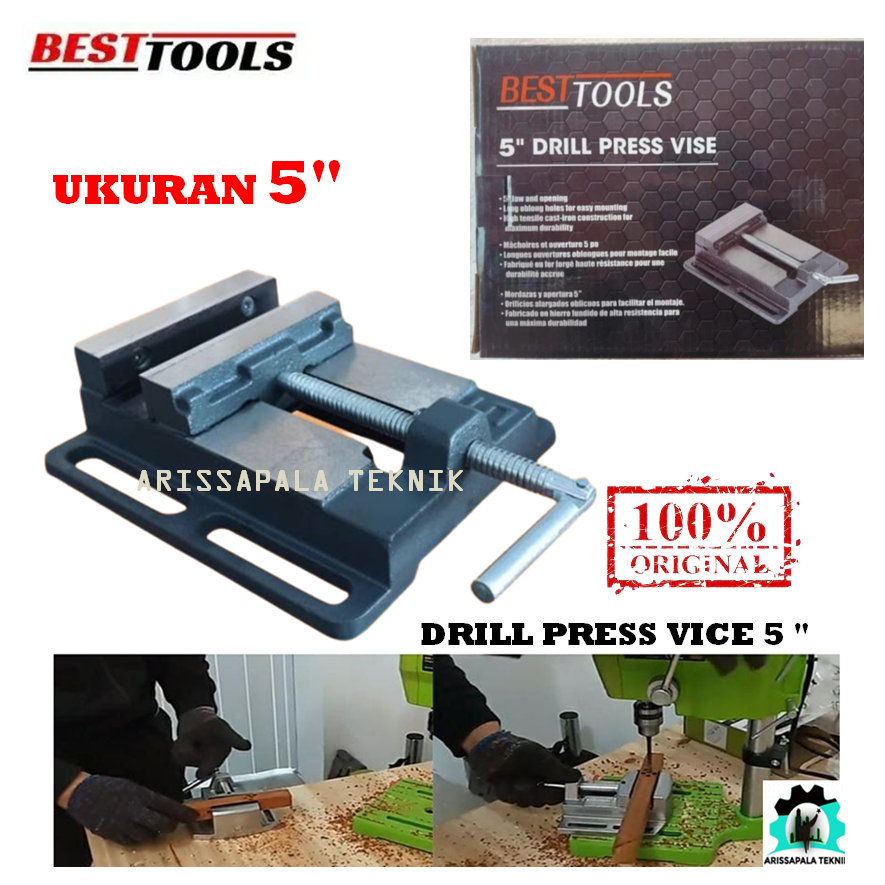 BESTTOOLS RAGUM CATOK 5 INCH / TANGGEM BOR DUDUK / KLEM BOR DUDUK 5INC