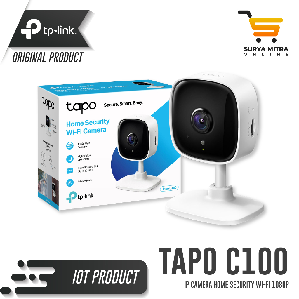 TP-LINK TAPO C100 HOME SECURITY WIFI CAMERA CCTV