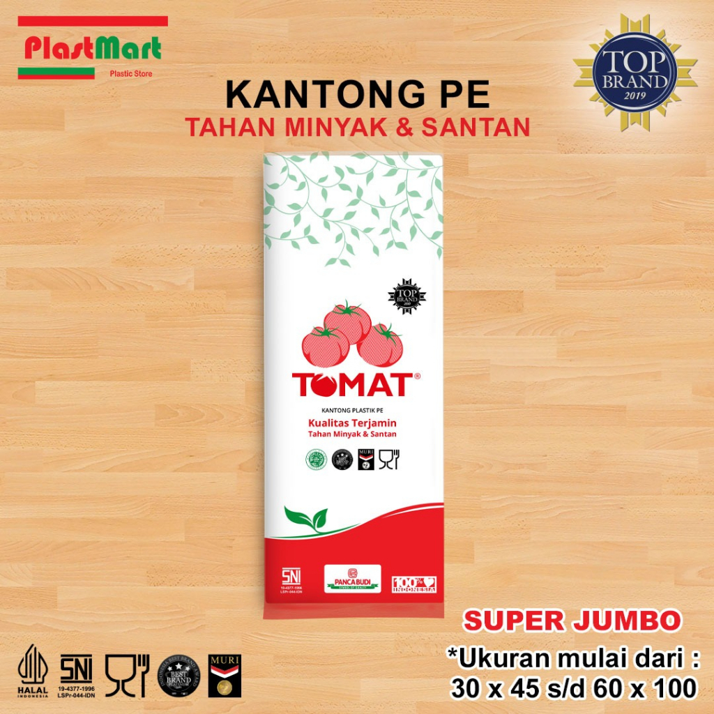 Plastik PE Tomat Ukuran 40 x 60 cm
