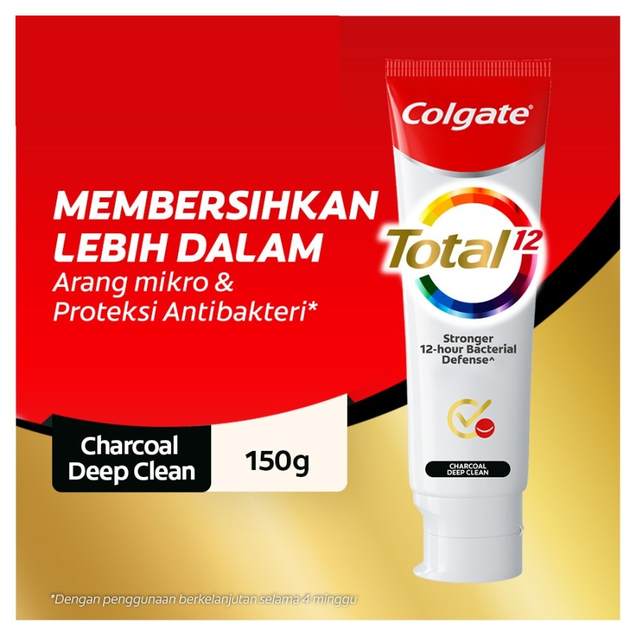 Colgate Total 12 Charcoal Deep Clean 150 Gr Pasta Gigi 150Gr