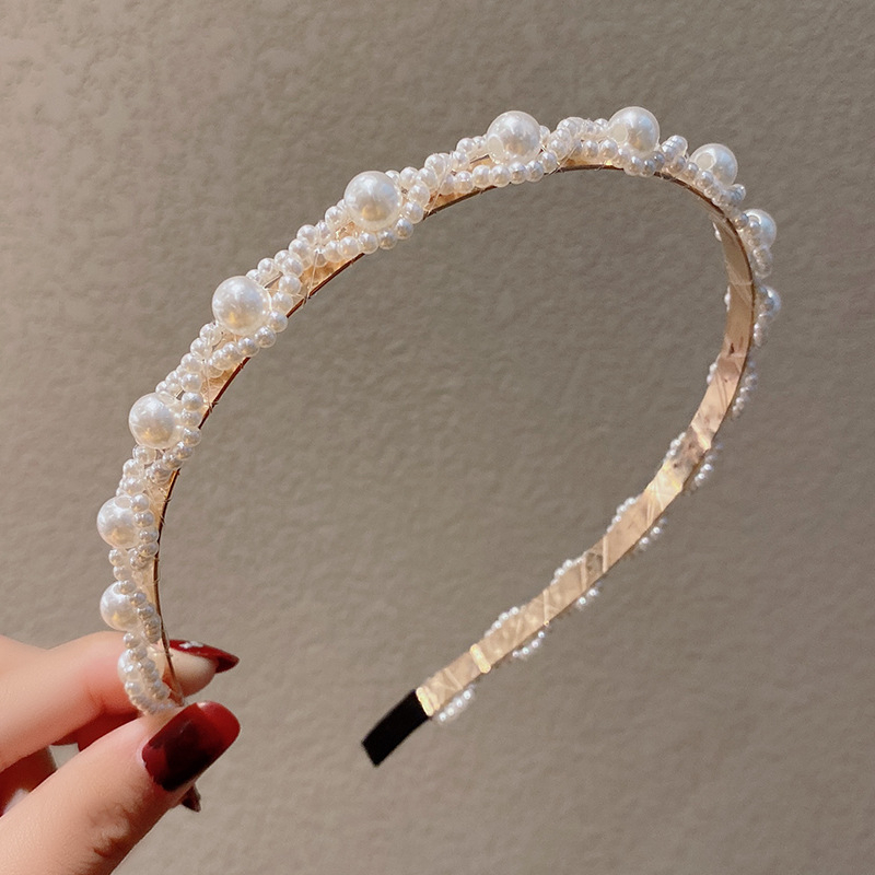 (Hello Girl)B61 Bando Mutiara Korea/Korean Pearl Head Band Import