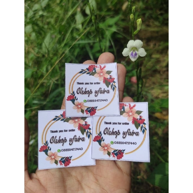 

stiker logo olshop/jualan/buket/ucapan dll