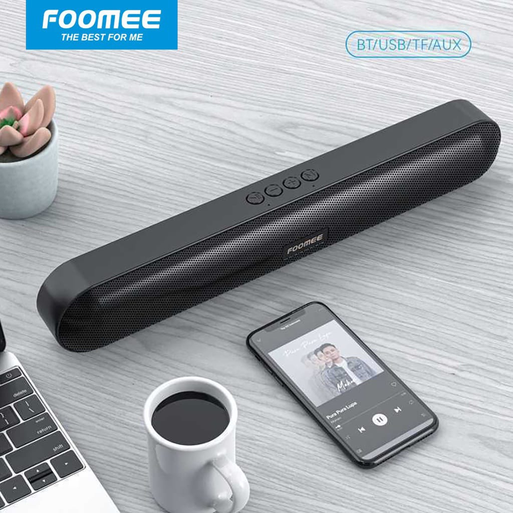 C_  FOOMEE HH28 Bluetooth Speaker Bass HD Sound &amp; True Stereo Sound