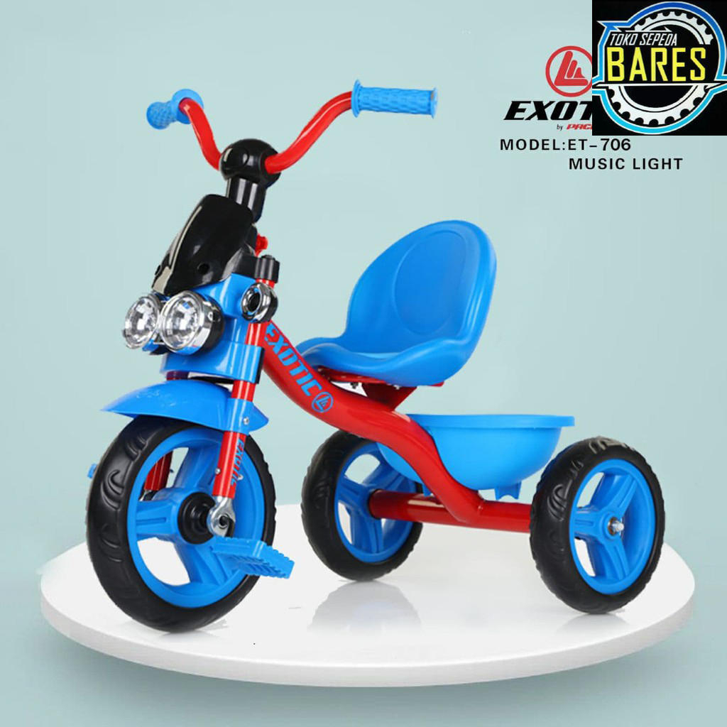 Sepeda Roda Tiga Anak Exotic ET-702 / ET-706 / Tricycle