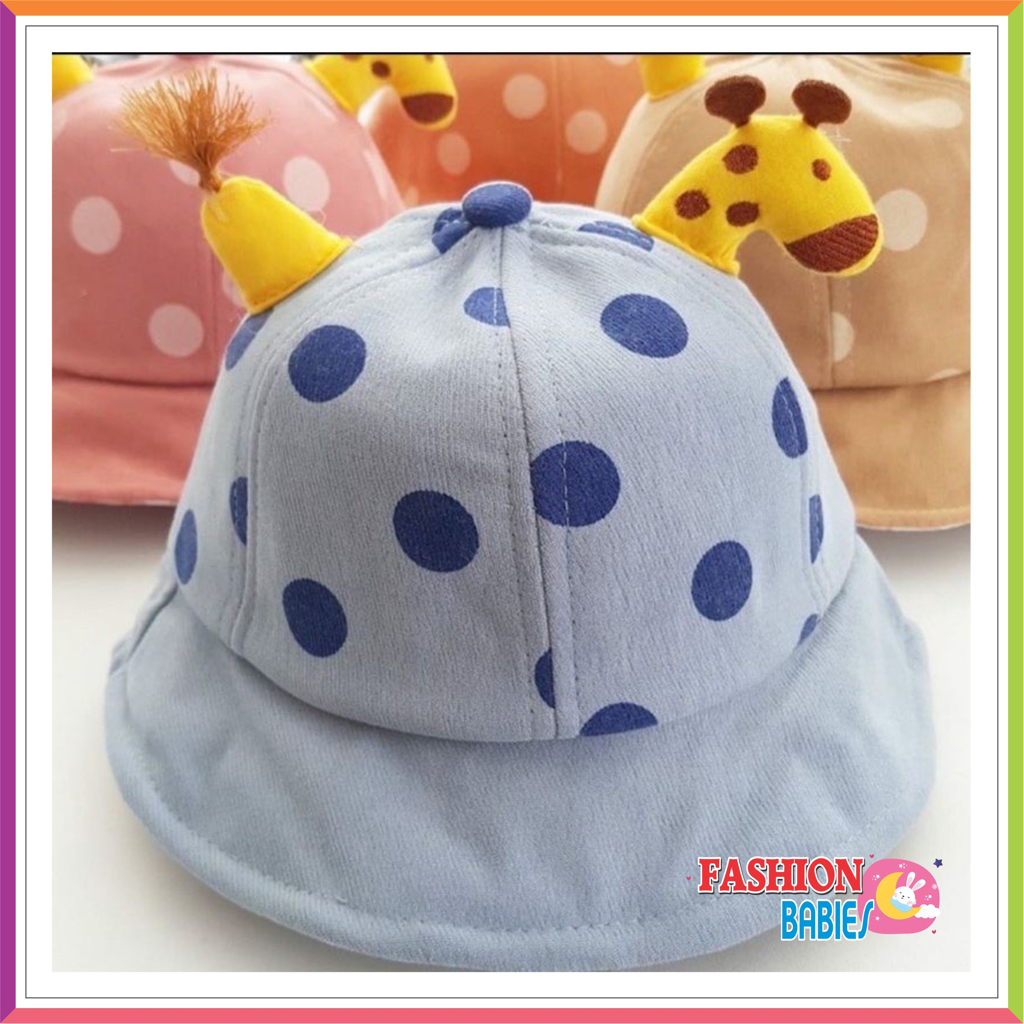 DEER BUCKET &amp; BASEBALL HAT 3D IMPORT | TOPI CAP IMPORT / TOPI PANTAI ANAK USIA 1-4 TAHUN UNISEX