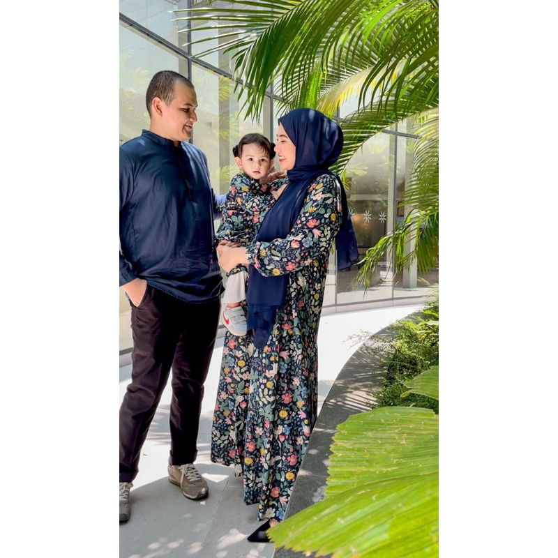 Ghazu - Flowery Family Set | Baju Couple Keluarga | Baju Keluarga | Dress