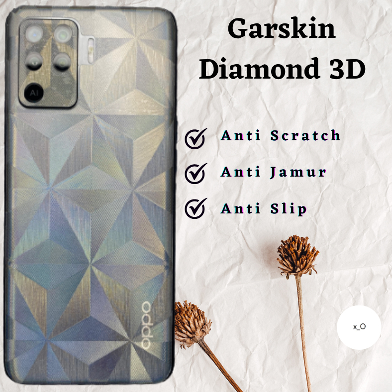 Garskin Diamond 3D Biasa dan Rainbow VIVO Y02 Y02s Y01 T1 T1Pro Y91 Y93 Y95 Y91C Y1S Y71 Y81 Y83 Y85 X80 Pro X70 Pro X60 X50 Pro