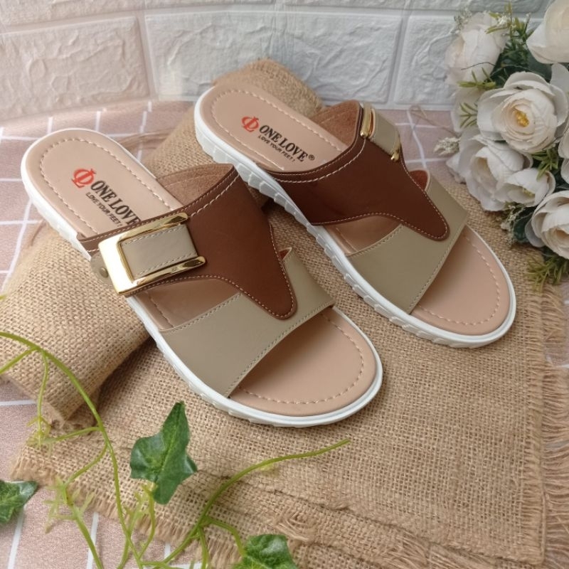 Sandal Flat Wanita Sol TPR | One Love