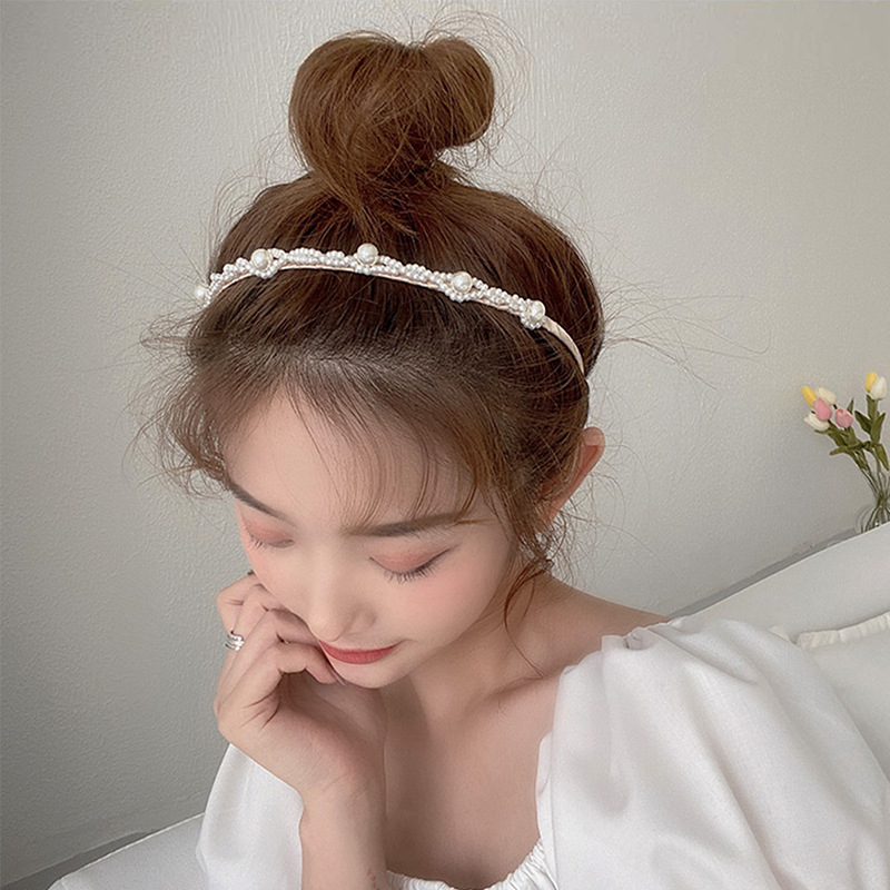 (Hello Girl)B61 Bando Mutiara Korea/Korean Pearl Head Band Import