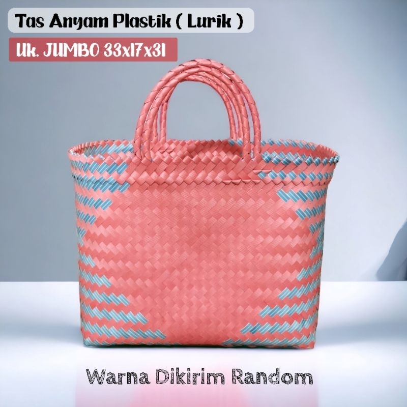 Tas Anyam Lurik JUMBO Tas Belanja Jinjing