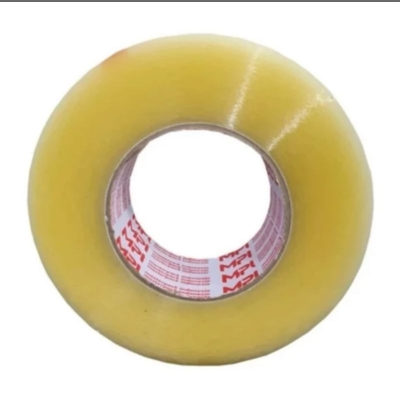 

Lakban isolasi bening coklat 100 yard full 45 mm lengket kuat 1 dus isi 72 roll