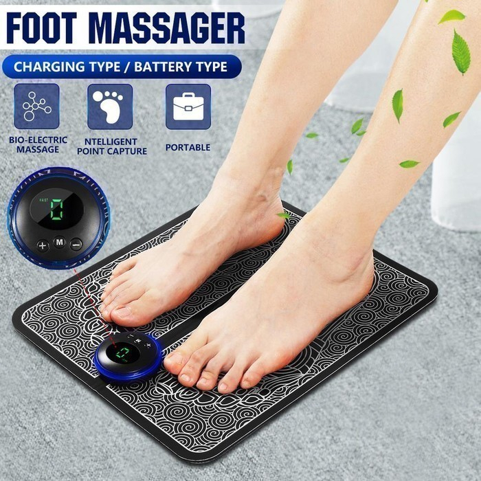 EMS Pijat Kaki Pad Mat Original / EMS Foot Massager/ Mat Akupunktur /Meningkatkan Sirkulasi Darah