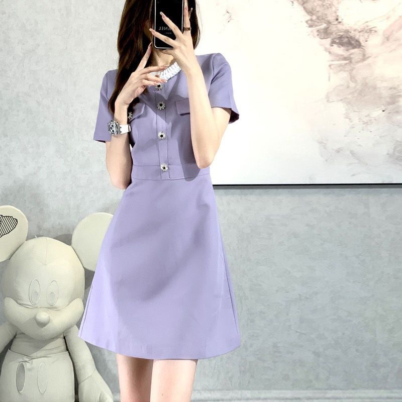 Taro Purple Dress Premium M397