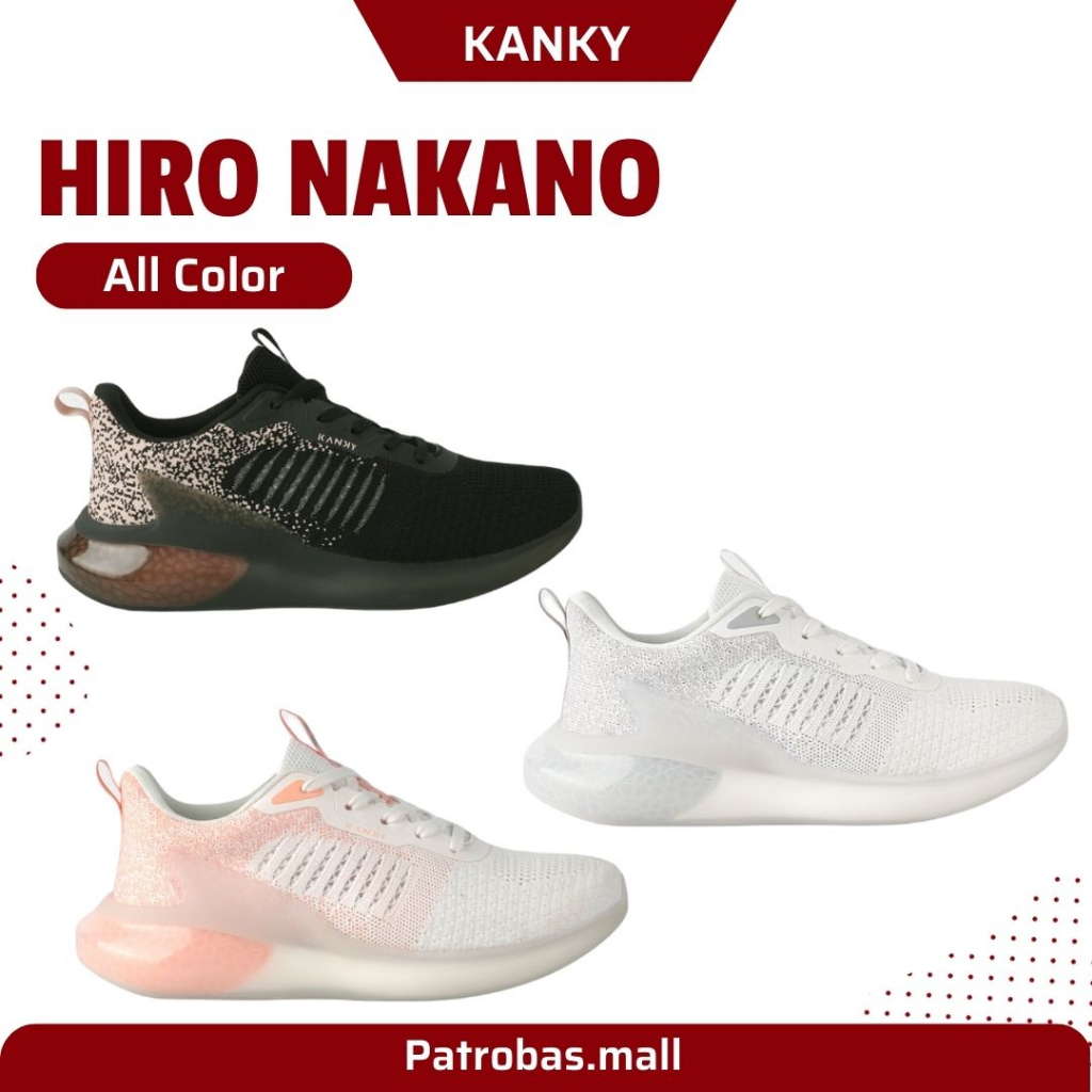 KANKY HIRO NAKANO Original - Sepatu Sneakers Casual Sport Sekolah Wanita Dewasa Fashion
