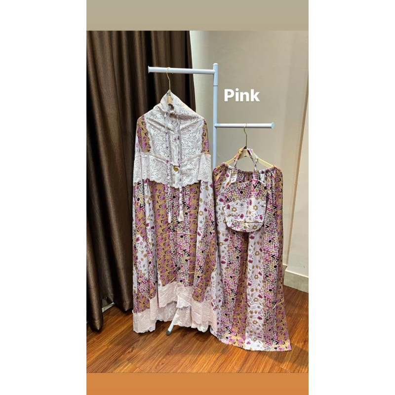 Mukena Azizil motif shabby