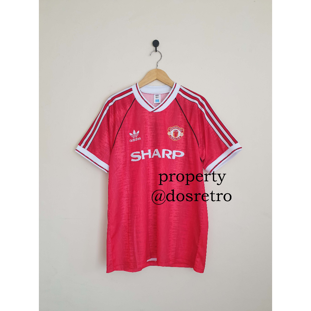 Jersey Retro Rare Manchester United Home 1990 1992  Langka