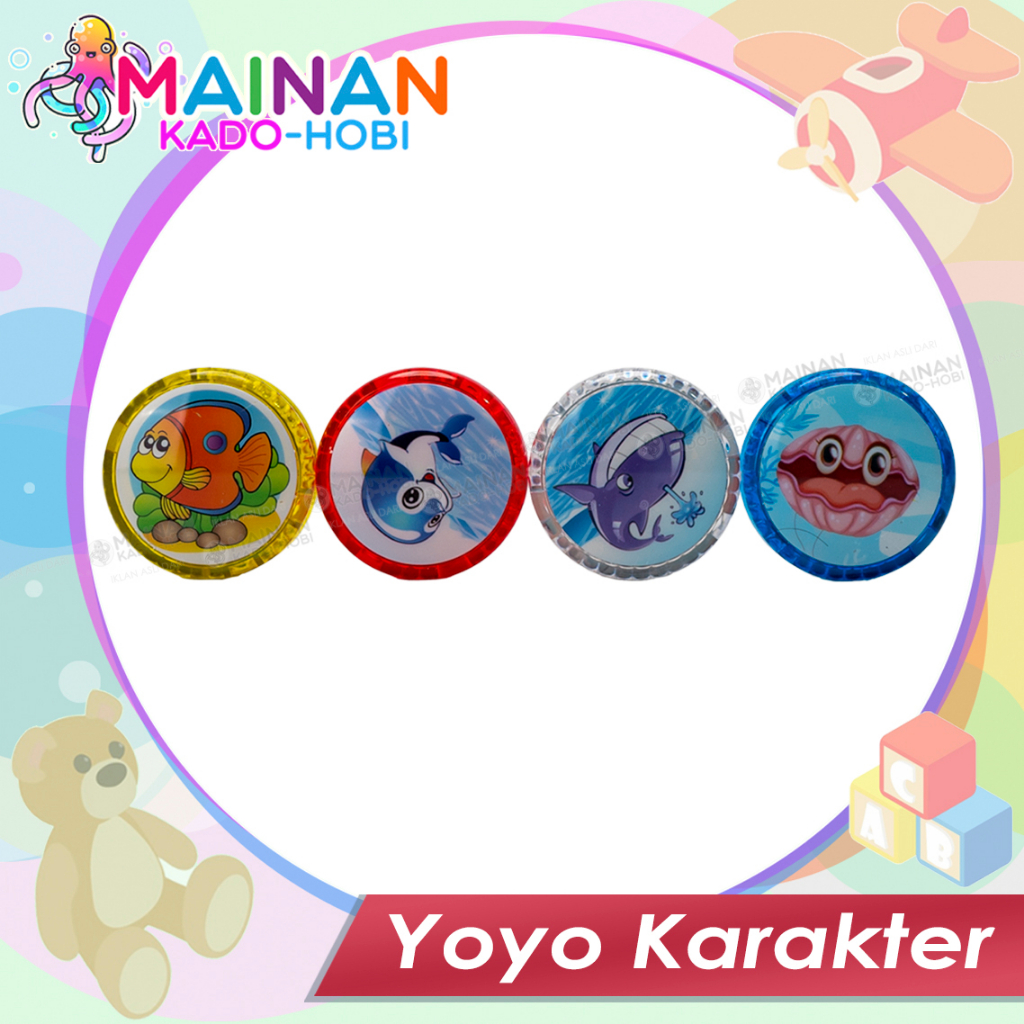 MAINAN MOTORIK ANAK YOYO KARAKTER SEA ANIMAL