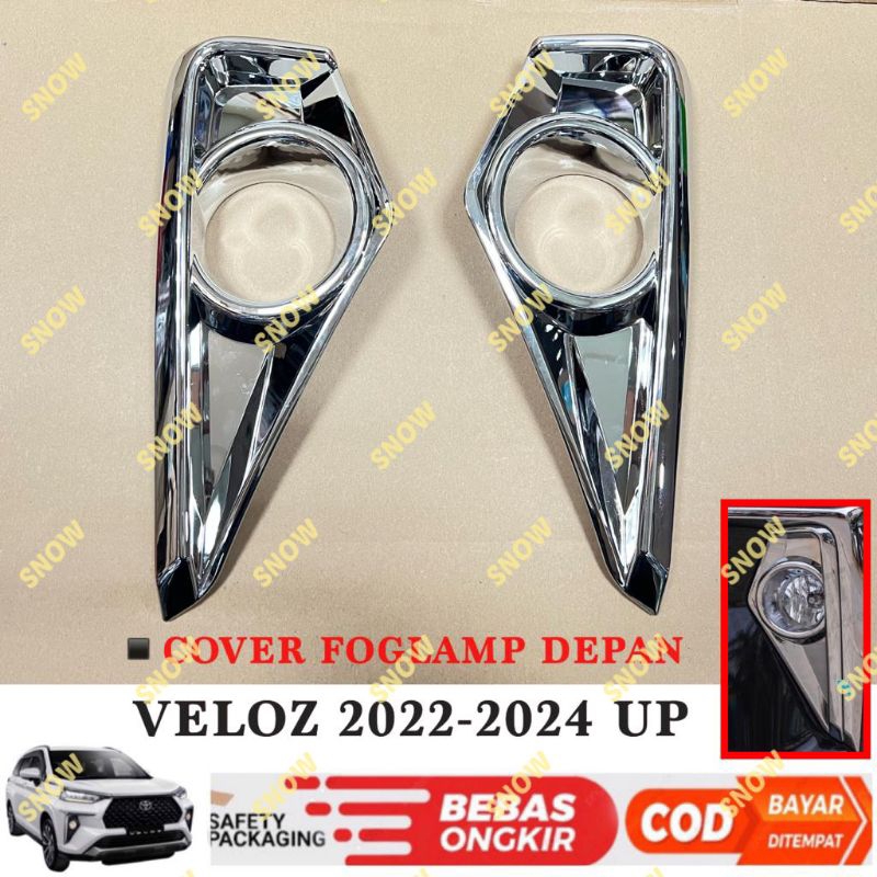 Foglamp Cover Fog Lamp Veloz 2022 2023 2024 up Chrome