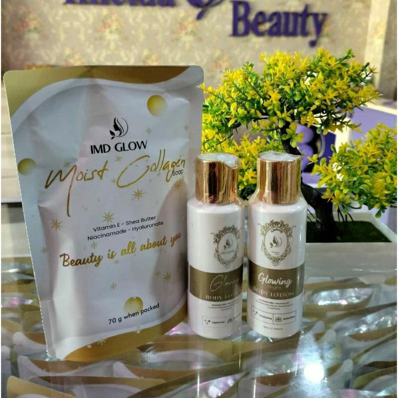 HB SUPER WHITENING PAKET GLOWING LENGKAP SABUN BY IMELDA HB IMD ORIGINAL