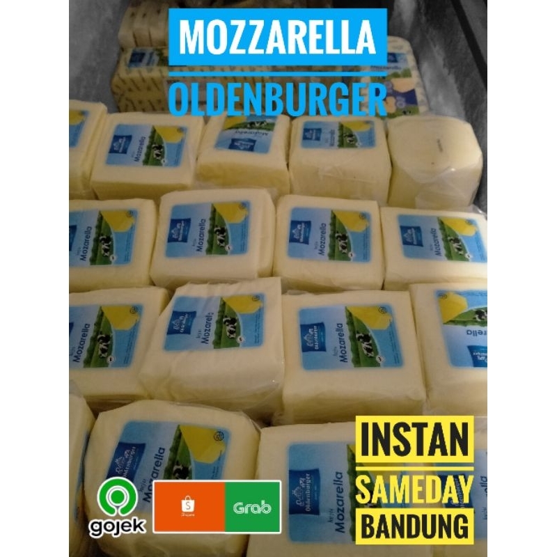 

PROMO!!! Keju Mozzarella Oldenburger 1 Kg / 900g / 250g / 200g topping pizza corndog spaghetti INSTAN