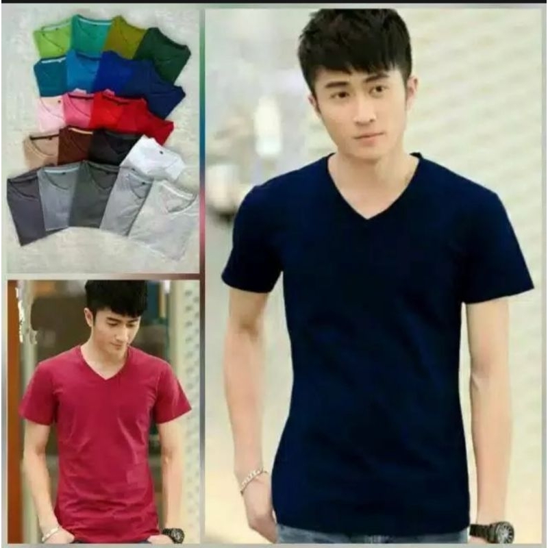 KAOS POLOS PENDEK SIMPLE HALUS DAN TRENDY