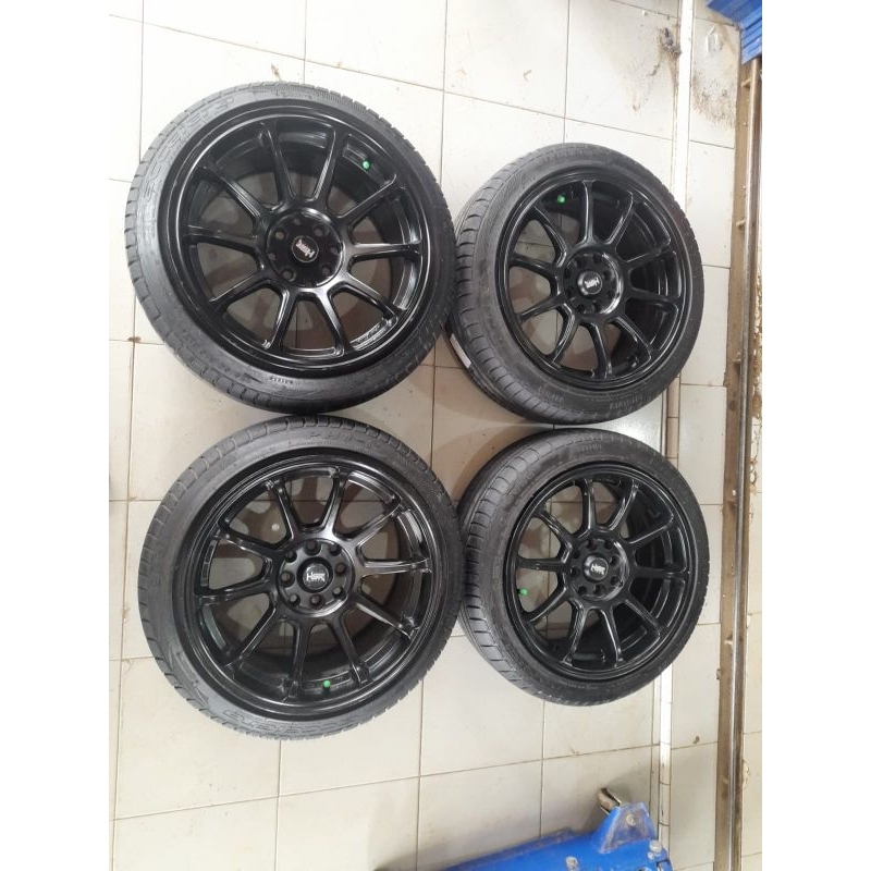 Velg Mobil Bekas Hsr Type Zico Ring 16 Velg Lebar Celong 7/8 et38/25 Paket Ban R16 Accelera Murah