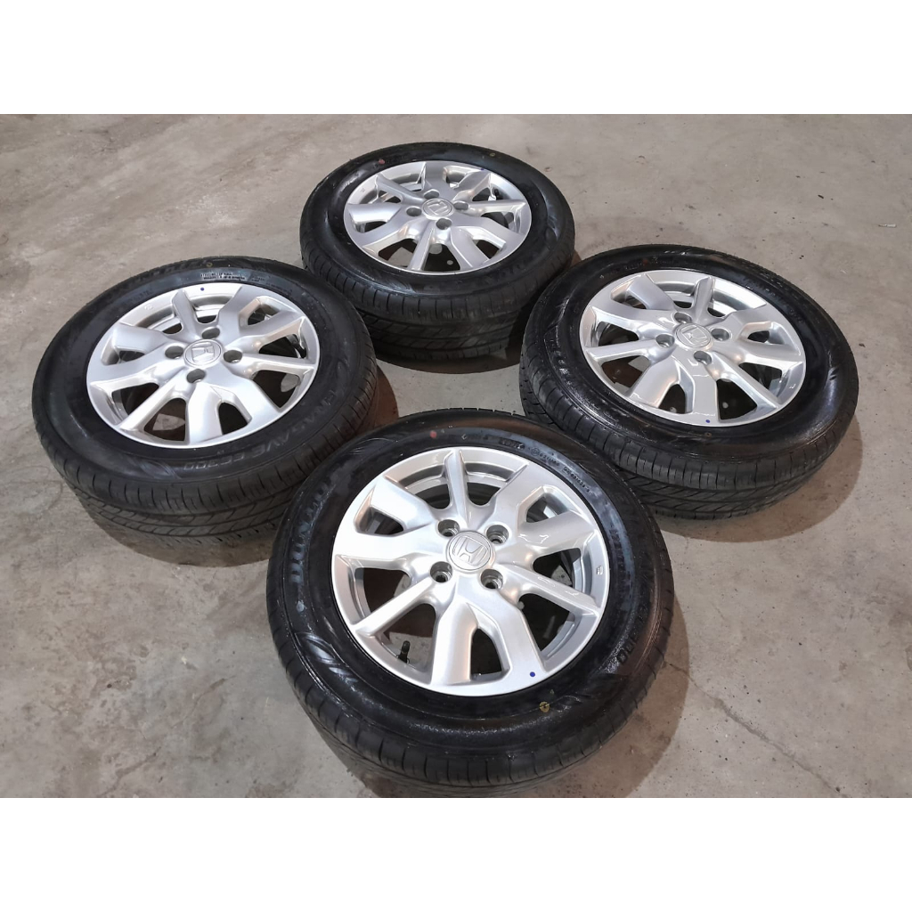 Velg Mobil Bekas Ring 14 STD NEW BRIO R14 Lebar 5 Lubang 4 ET 50  BAN 175 65 R14