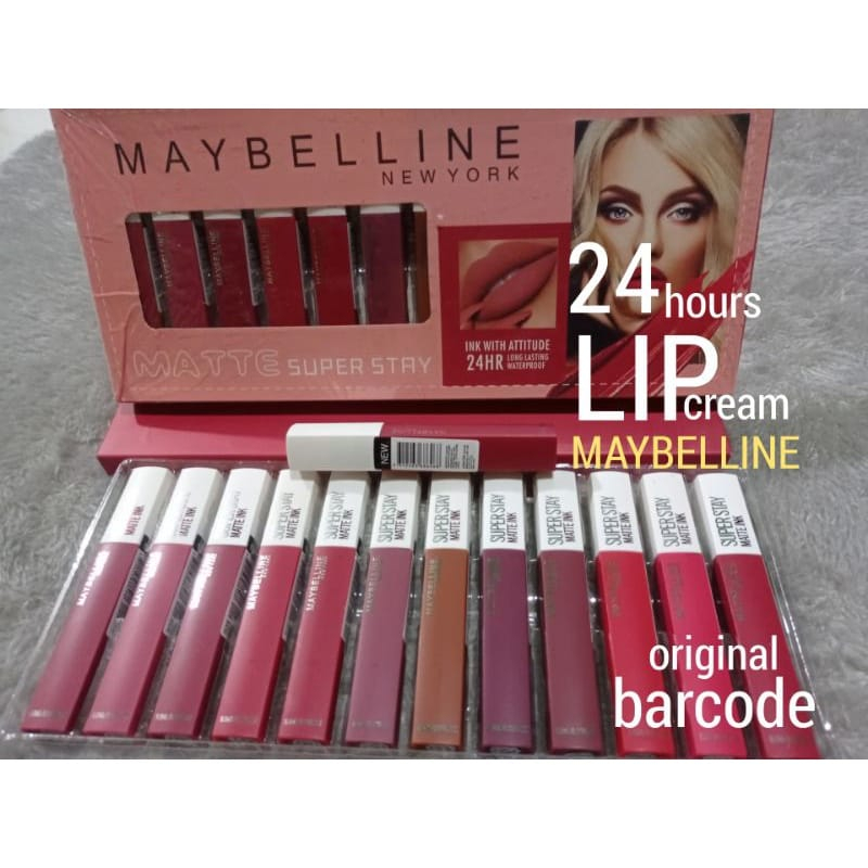 Lipcream Maybelline Lusinan 12 pcs 6 pcs 2 pcs / Lipstik Maybelline / Lipglos Maybelline Terlaris Murah