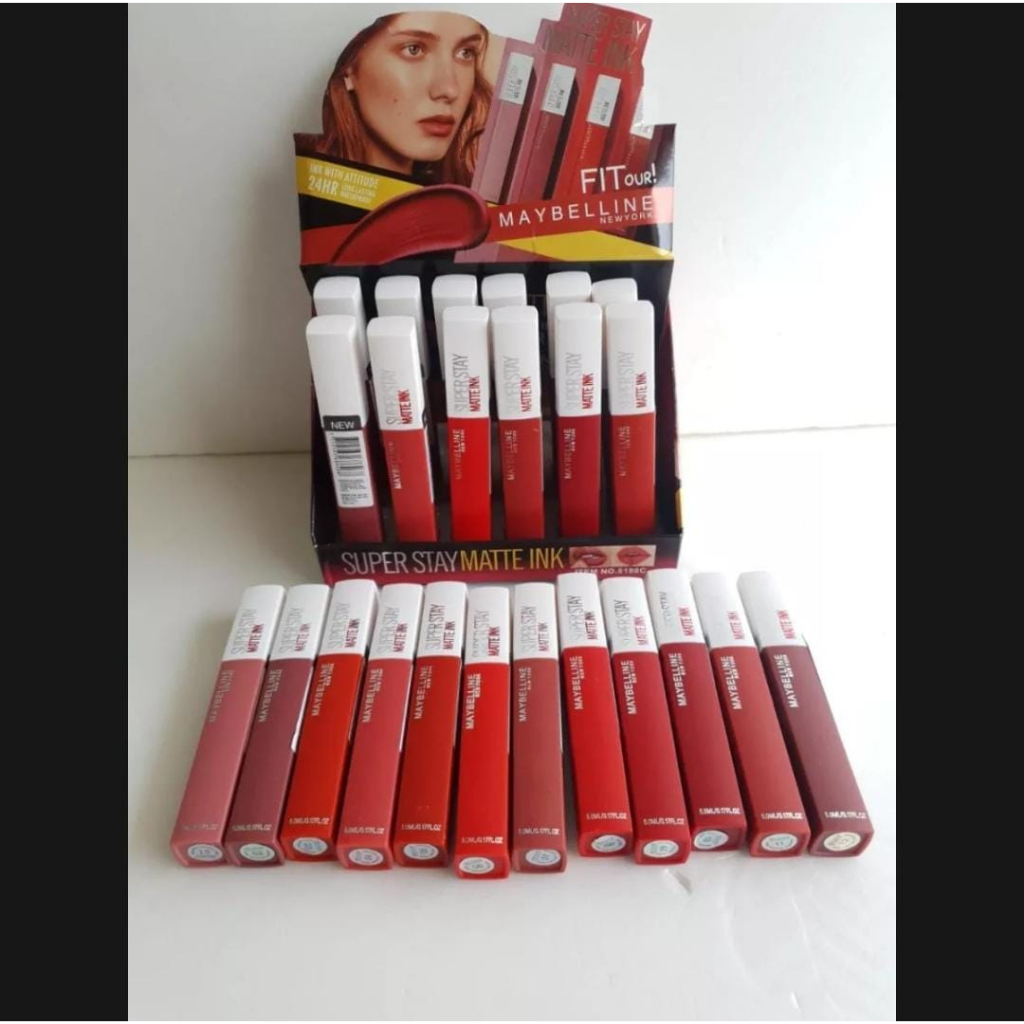 Lipcream Maybelline Lusinan 12 pcs 6 pcs 2 pcs / Lipstik Maybelline / Lipglos Maybelline Terlaris Murah