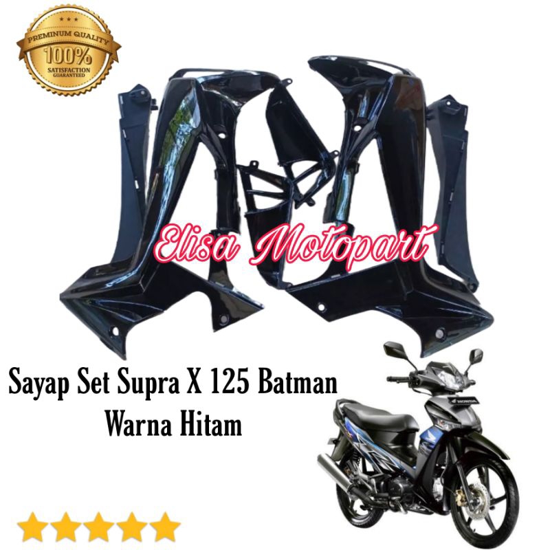 Sayap Depan Supra X 125 Batman Set / Sayap Set Supra X Batman / Tebeng Sayap Depan Supra X 125 New B