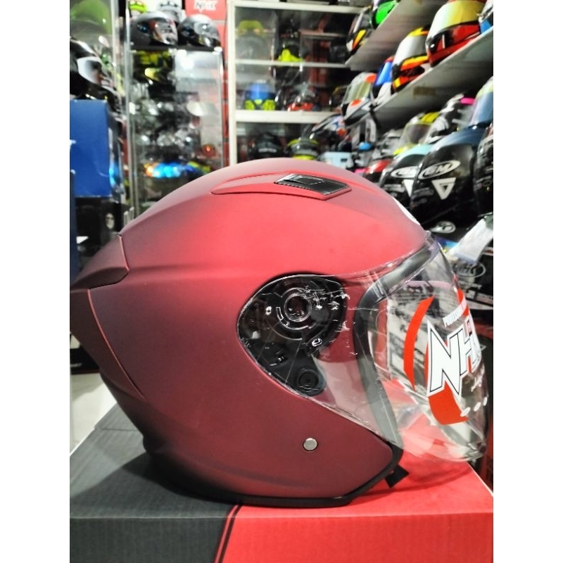 HELM NHK R1 ELITE SOLID ROYAL RED DOFF