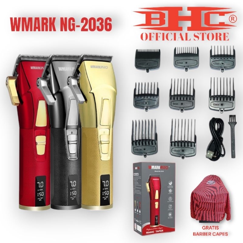 WMARK NG-2036 HAIR CLIPPER ORIGINAL MIRIP Babyliss PRO / Mesin Cukur Rambut