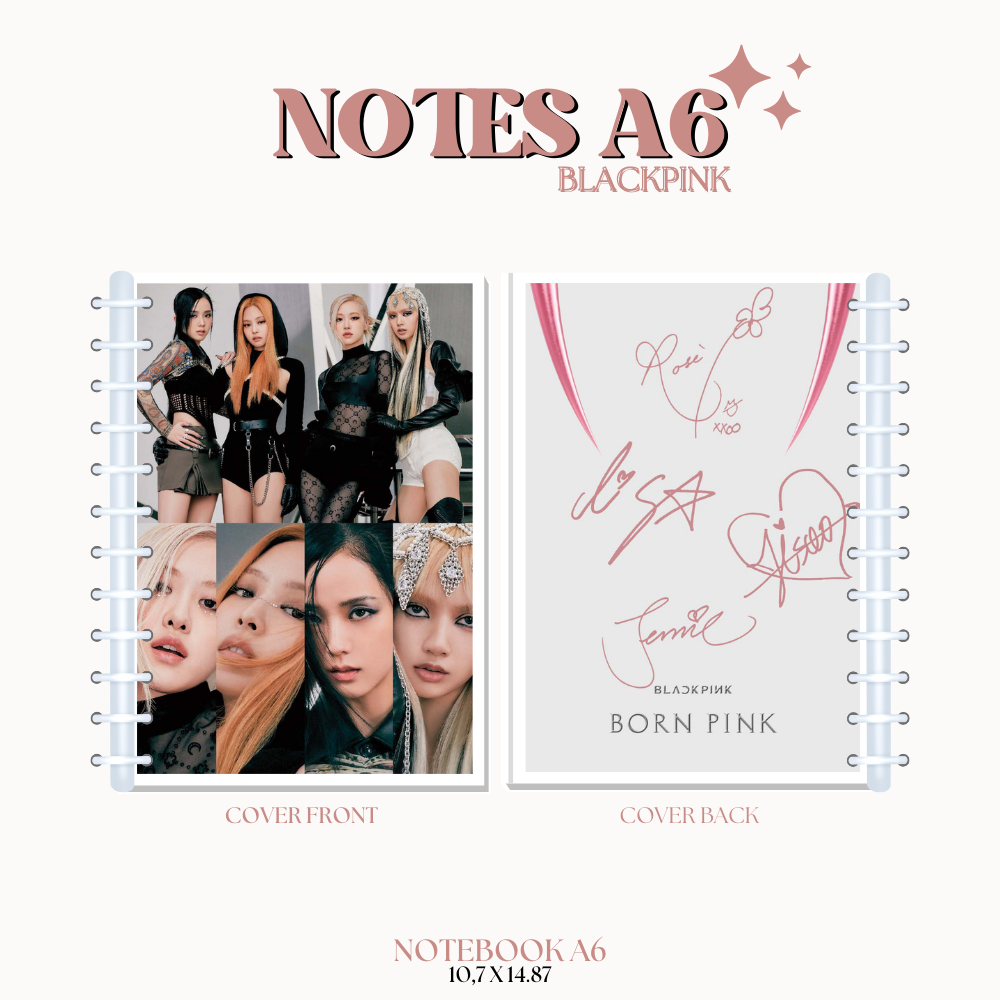 NOTES BLACKPINK SHUT DOWN (ISI 40 HVS + COVER LAMINASI 2 SISI) BUKU NOTE NOTEBOOK TANDA TANGAN TTD KPOP IDOL KOREA PREMIUM MURAH UNOFFICIAL JENNIE JISOO LISA ROSE READY STOCK !