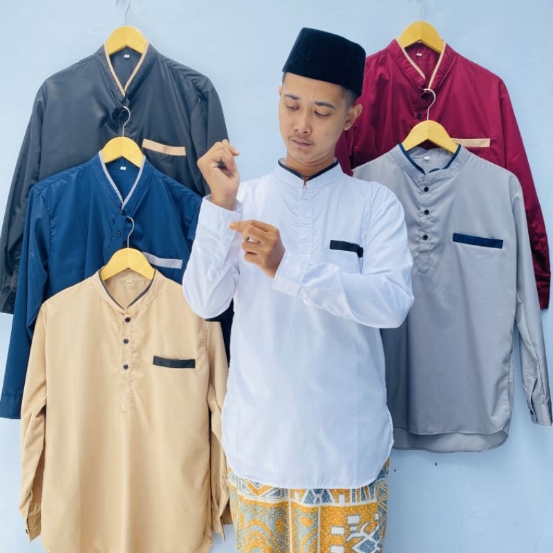 FASHION MUSLIM DEWASA LENGAN PANJANG KOKO KURTA PRIA