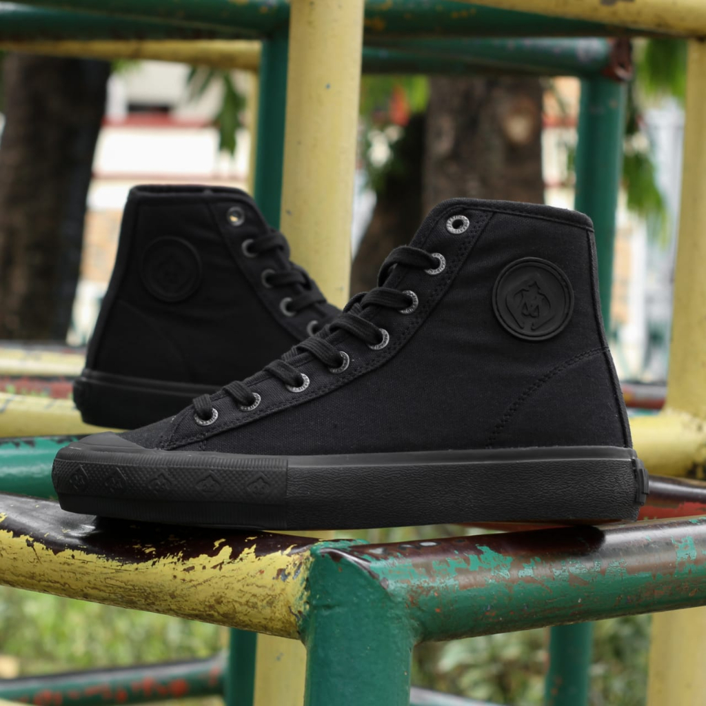 Sepatu Pria Wanita Mobatic Passion High All Black | Mobatic Indonesia | Sneakes High | Sepatu Casual